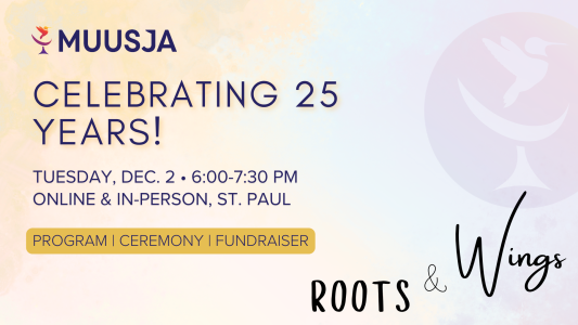 a sign with the words muusja celebrating 25 years