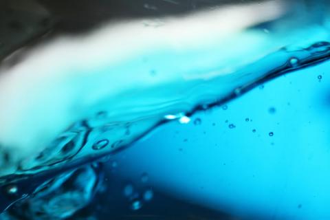 Close-up of Blue toned water