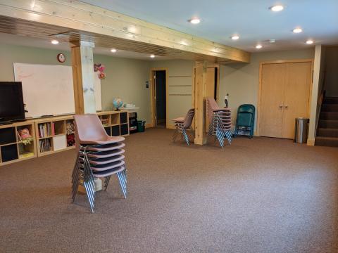 photo of the Lake Fellowship interior lower level