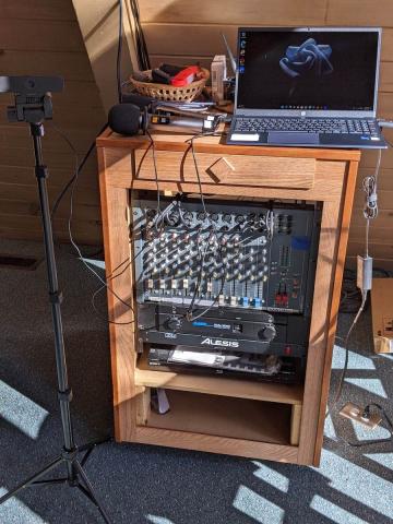 Photo of full set up with everything connected