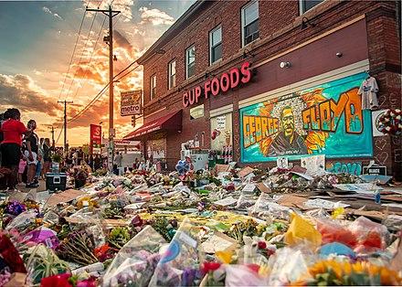 Photo of the scene where George Floyd's murder took place.