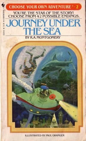 Cover of a Choose Your Own Adventure book, titled Journey Under the Sea